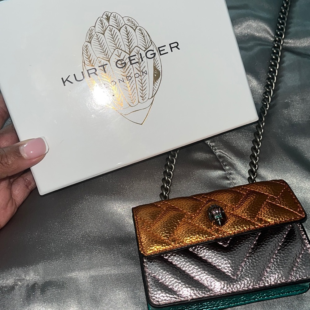 Worn once. Kurt Geiger authentic. Can use as wallet or clutch, crossbody